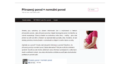 Desktop Screenshot of prirozeny-porod.eu