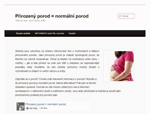 Tablet Screenshot of prirozeny-porod.eu